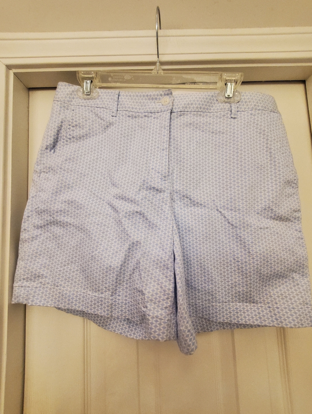 Brooks Brothers Light Blue & White Women's Shorts Size 12